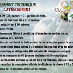 Règlement Technique Catégorie U13